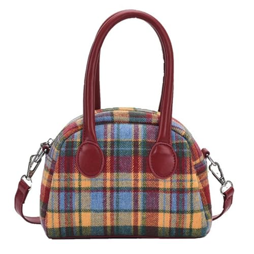 Damen Taschen Plaids Handtasche Trend Umhängetasche All Passende Umhängetasche Muscheln Schultertasche Für Winter