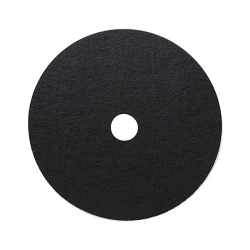 Nicht gewebter Baum Mulch Ring Baumschutz, Non-Woven Tree Protector Weeds Barrier Mats Cold Protection Ring Pad Durable Mulch Ring Plant Root Covering 2MM Thick Mulch Mats(Black x1PCS,52CMX52CMX6CM)