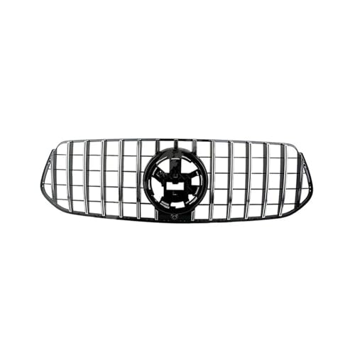 Frontgrills Für Benz W167 2020-IN Für GLE-Klasse Silber/Schwarz Auto Vorne Racing Billet Stoßstange Mesh Grill Vent Oberen Front Bumper Grille(Silver HH)