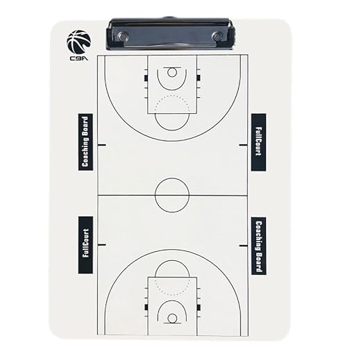 BFVAKBKYT Coaches Taktische Tafel, Basketball-Taktiktafel, magnetische Basketball-Taktiktafel, doppelseitiges taktisches Basketball-Whiteboard, Coaching-Tafel-Ausrüstung, tragbar