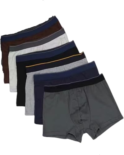 Unterwäsche für Herren, 6 Stück/Lot, 6XL, 5XL, 4XL, Übergröße, Baumwolle, Herren-Boxershorts, B, XXL