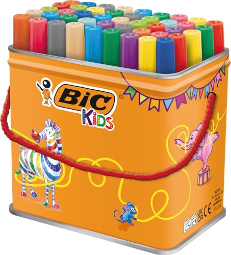 Bic Kids 892225 Ecolutions Visacolor XL Filzstifte 48 Stück farblich sortiert