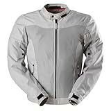 FURYGAN MISTRAL EVO 3 - Zugelassene Motorradjacke für Herren - Sommer Mesh - Belüftet - Herausnehmbares Futter - Leicht Atmungsaktiv - Retroreflektierende Einsätze