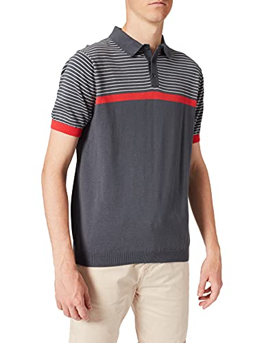 Merc of London Herren Blake Poloshirt, Grau (Charcoal 006), Medium