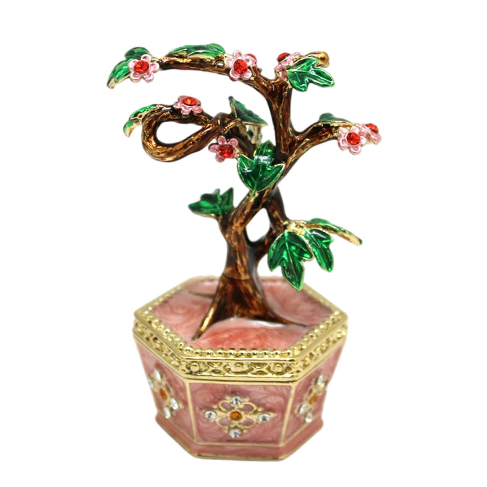 Zkydhbd Praktische Geldbaum Desktop Ornament Metallbox Zum Organisieren Von Accessoires Und Krimskrams Stilvoller Schmuckhalter