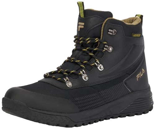 FILA Herren HIKEBOOSTER mid Wanderstiefel, Black Warm Olive, 45 EU