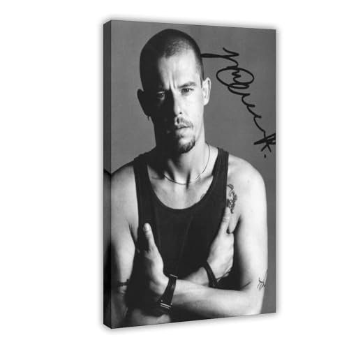 HACERR Photographie Signée Alexander McQueen En Édition Limitée + Autogrammzertifikat, Leinwandposter, Wandkunst, Dekordruck, Gemälde für Wohnzimmer, Schlafzimmer, Dekoration, 20 x 30 cm