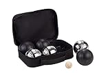 Engelhart - 010207 - Boules-Set, 6-Teilig, Schwarz/Silber - Boules - Spiele - Gartenspiele, Spiele Im Freien