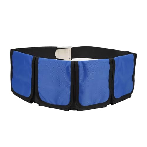 JUNNASALIKER Diving Weight Belt With 4 Pockets Release Buckle And Adjustable Webbing Weight Pouches Belt Easy To Use