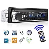 YYKJ autoradio met Bluetooth - In-Dash 1 Din Head-Unit, SD USB BT autoradio, Aux MP3 muziek Multimedia - ontvanger