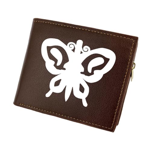 RYNDEX Jo-Jo's Bizar-re Adventu-re Anime Geldbeutel, Schmale Bi-Fold Kleines Portemonnaie, Kunstleder Geldbörse Brieftasche Wallet, für Teenager und Junge Mädchen(Color:Multicolor 4)