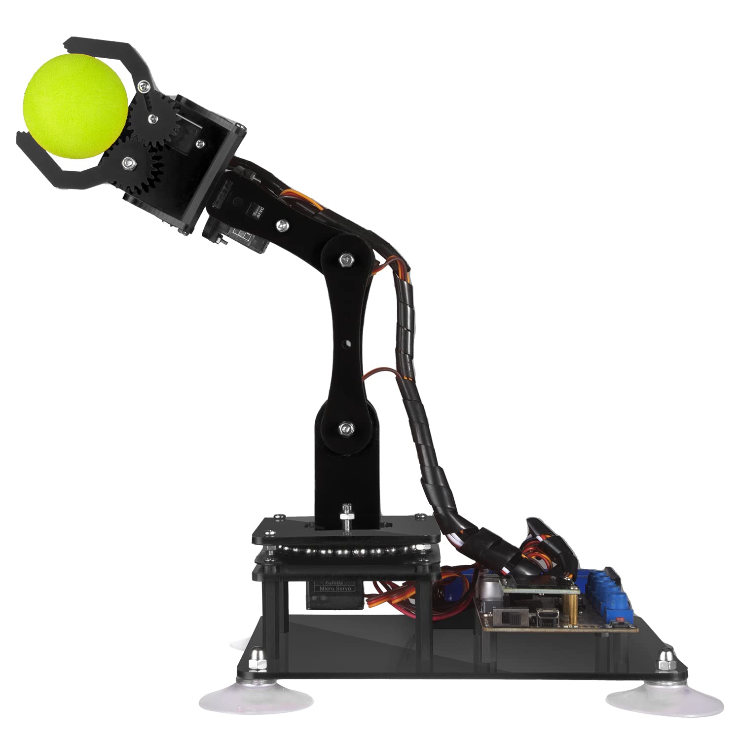 Adeept 5-DOF Roboterarm-Kit Kompatibel mit Arduino IDE | DIY Robot Kit | STEAM Robot Arm Kit mit OLED-Display | Verarbeiten von Code und PDF-Tutorial über den Download-Link