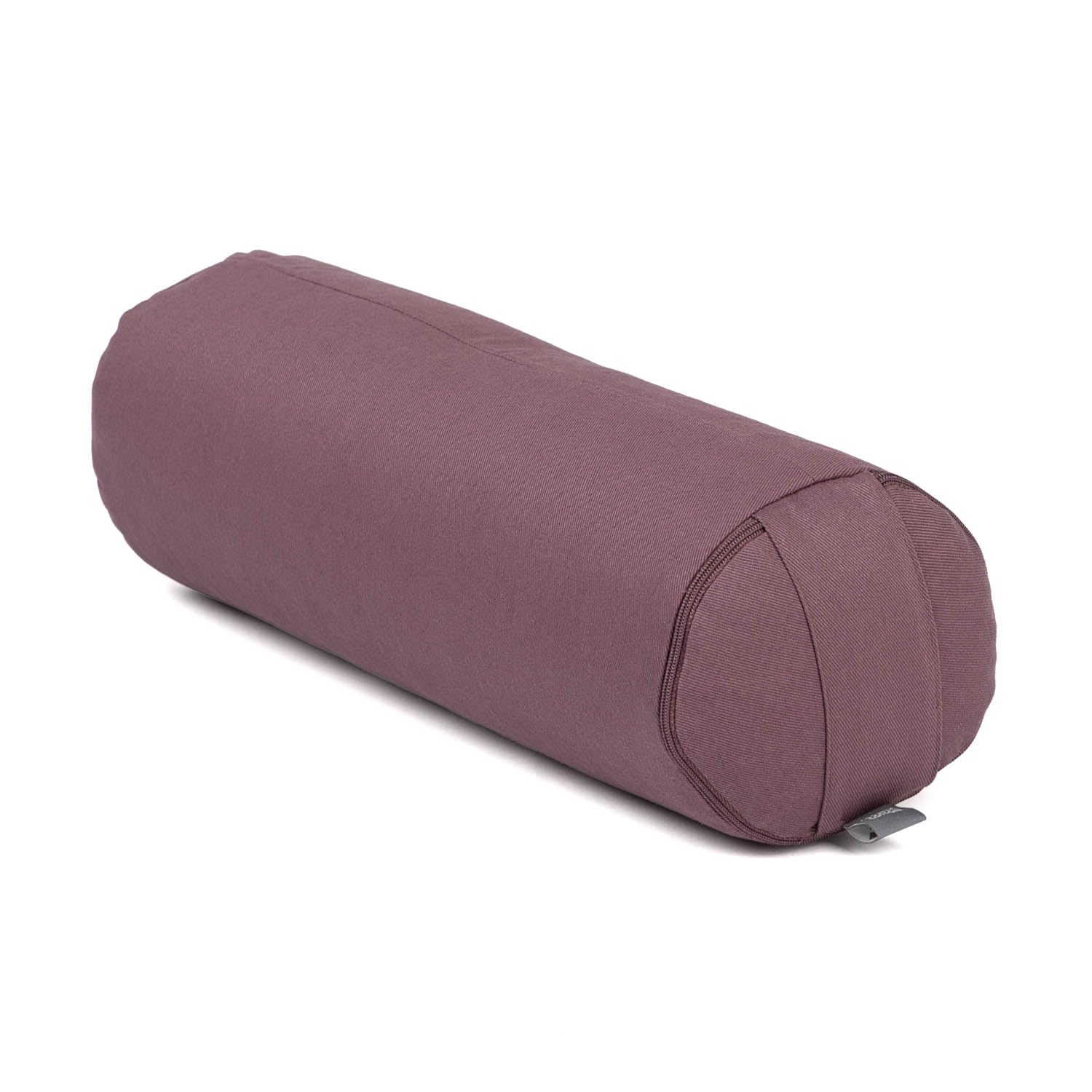 Bodhi Yoga Mini Bolster ECO | Ø 14 cm | 100% Bio-Baumwolle | Nackenrolle mit Buchweizenschalen | Yogabolster mit abnehmbarem und waschbarem Bezug | Yogarolle für Meditation | Dusty Purple