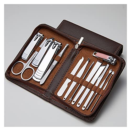 BONAD Zehennagelknipser 20/14/10/6 stücke Edelstahl Nagelschneider Fingernail Zehennagel Nagelschneider Schere Pflege Kit Pediküre Maniküre Werkzeuge Nagelknipser-Set (Color : A2 14Pcs)