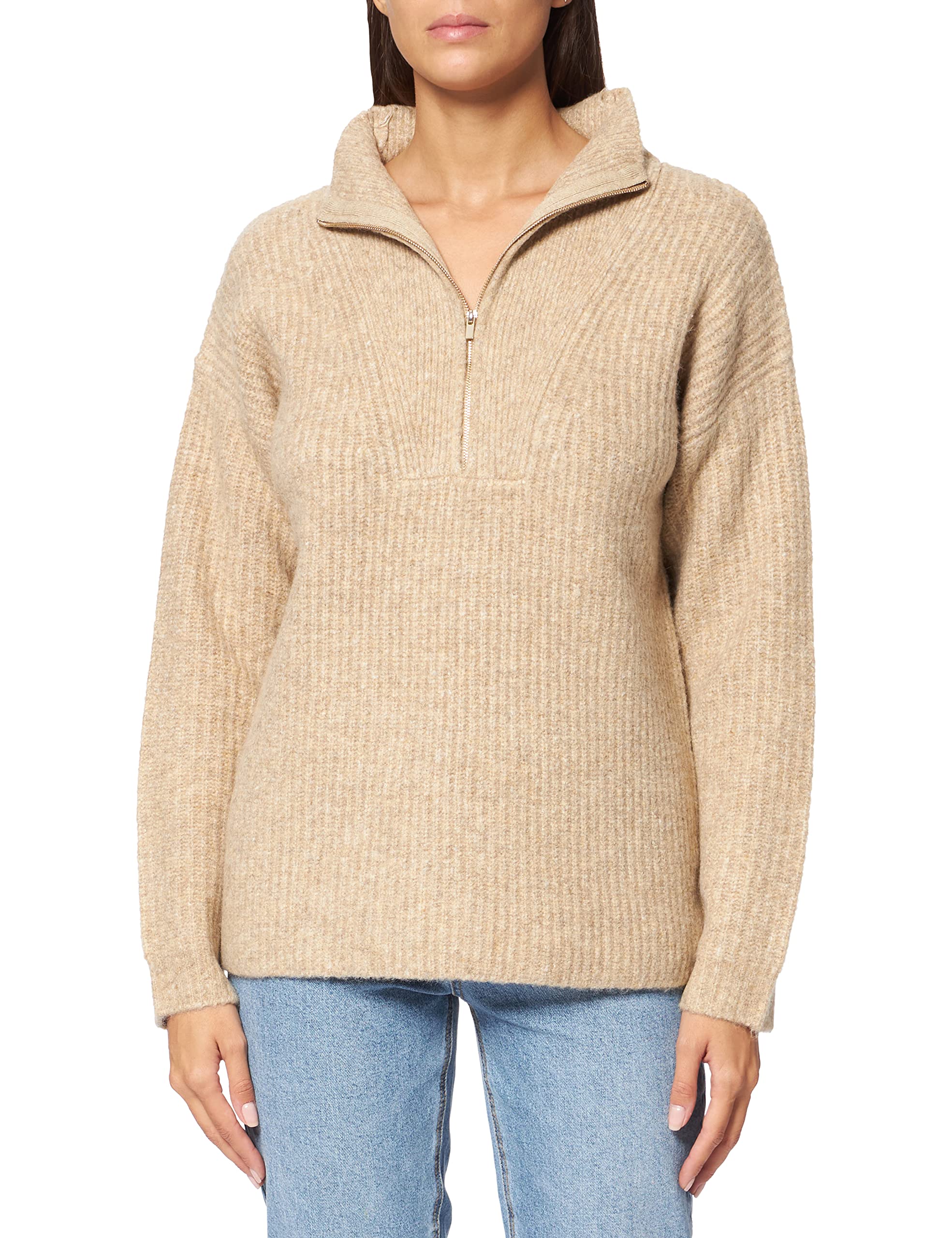 Cartoon Damen 5237/7673 Pullover, Camel Melange, 42