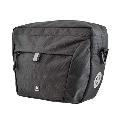 AGU Performance DWR Lenkertasche Fahrrad, 4L Fahrradtasche Lenker, Wasserabweisend, Reflektierend, 100% Recyceltes Polyester