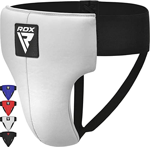 RDX Tiefschutz Herren Kampfsport Boxen, Genehmigt SATRA, Maya Hide Leder, Hodenschutz Manner MMA Kickboxen Unterleibschutz Handball Muay Thai, Groin Guard Protection Zubehör, Tiefenschutz Taekwondo