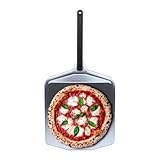 Ooni Pizzaschaufel 30 cm – Pizzaschieber aus superglattem Aluminium mit langem Griff – Pizzaschaufel zum Schieben, Wenden und Herausnehmen von Pizzen Zubehör