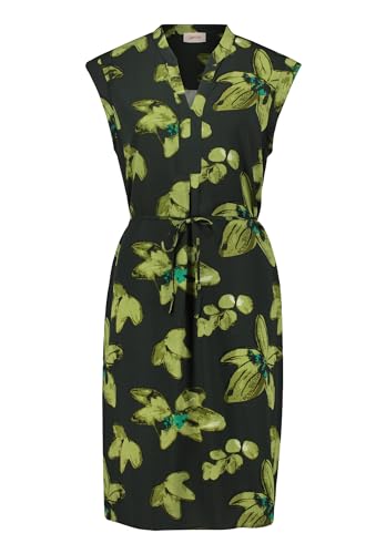 Cartoon Damen Tunikakleid mit Blumenprint Khaki/Petrol,46