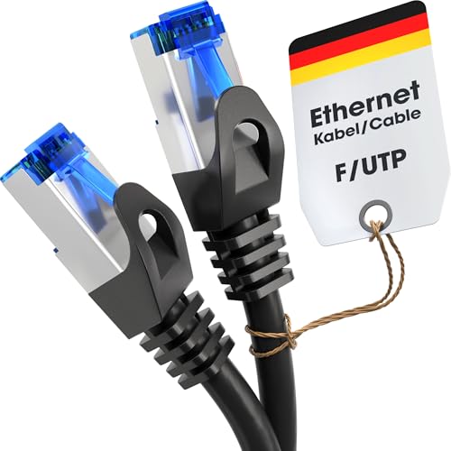 KabelDirekt - 5x 30m - Netzwerk, Ethernet, Lan & Patch Kabel (überträgt maximale Glasfaser Geschwindigkeit & ist geeignet für Gigabit Netzwerke, Switches, Router, Modems mit RJ45 Eingang, silber)