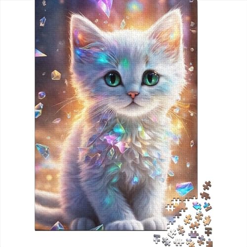 1000-teiliges Puzzle für Erwachsene Teenager, Traumkatze, Kunst-Puzzle für Erwachsene, Spielspielzeug für Erwachsene, Familienpuzzle, Geschenk (Größe: 75 x 50 cm)