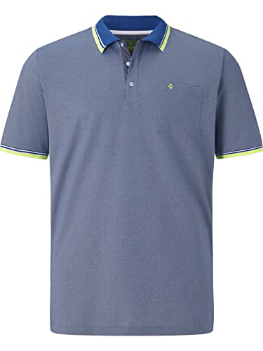 Charles Colby Herren Poloshirt Earl Landon blau 5XL (XXXXXL) - 72/74