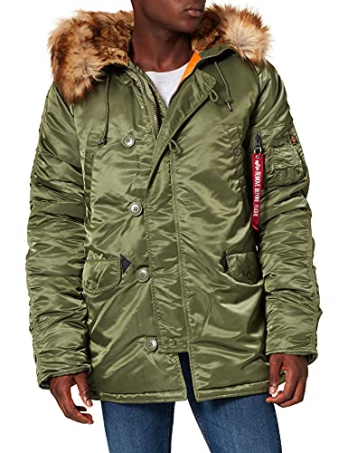 Alpha Industries Herren N3B VF 59 Mantel, Grün (Sage-Green 01), Medium