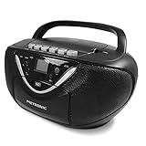 Metronic 477131 CD-Player Tragbar/Kassettendeck für Radio Boombox schwarz