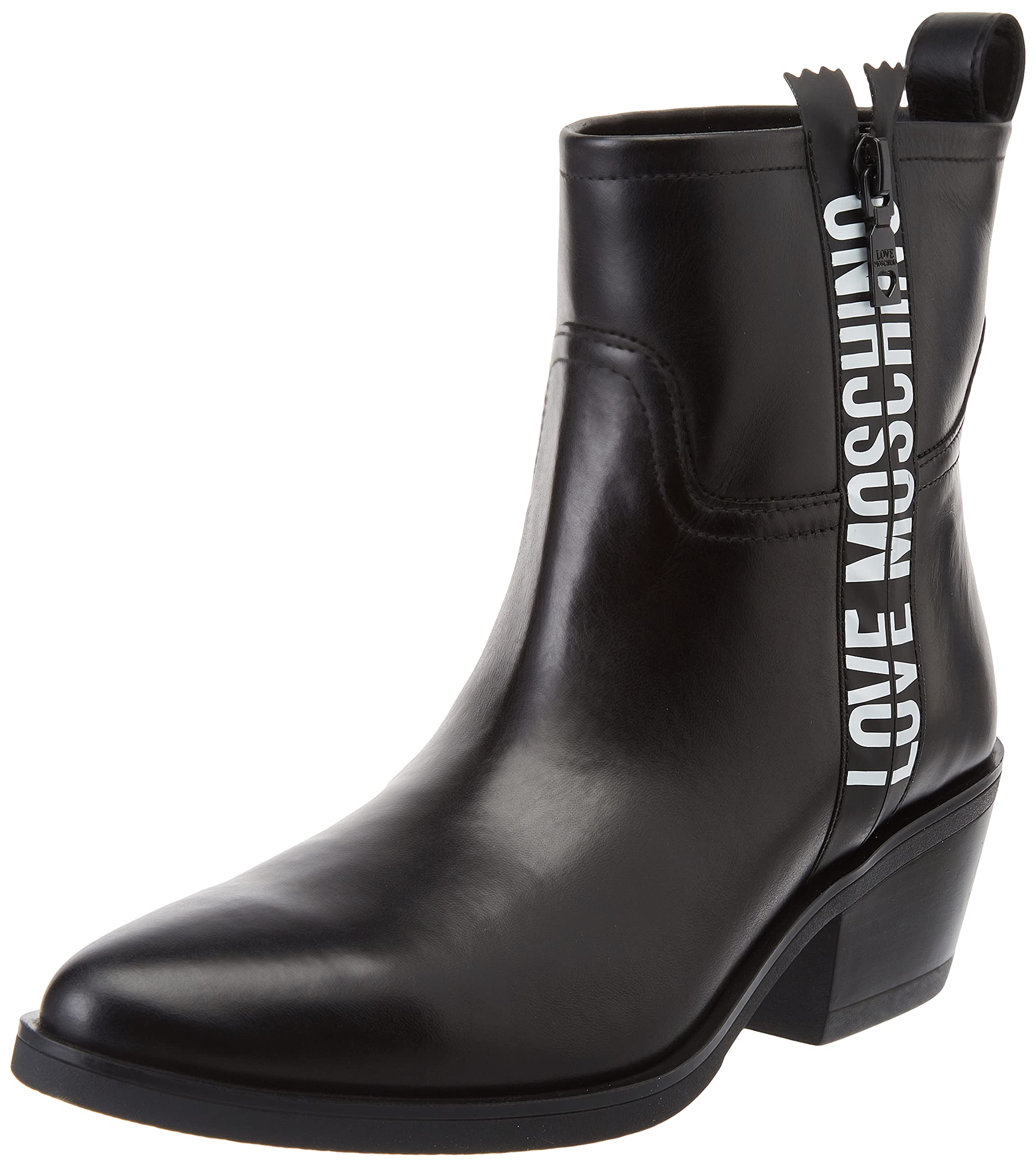 Love Moschino Damen Stivaletti da Donna, Pre Collezione Autunno Inverno 2021 Stiefelette, Schwarz, 37 EU