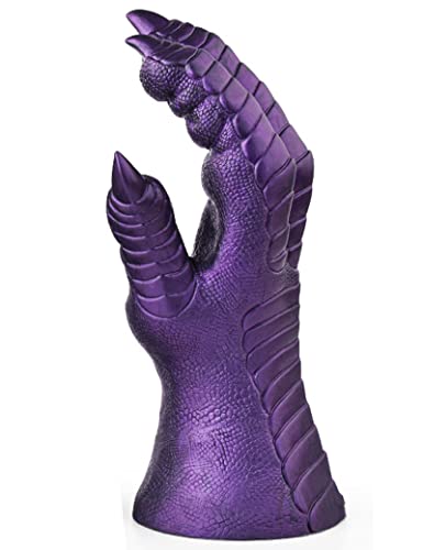 YZBBSH Realistischer Dildo große Größe Handform Soft Dildo mit Starker Saugnapf 22cm Tierdildo G Punkt Stimulation Anal Plug Prostata Massage Monsterdildo Analdildo Sexspielzeug für Frauen Männer,Lila