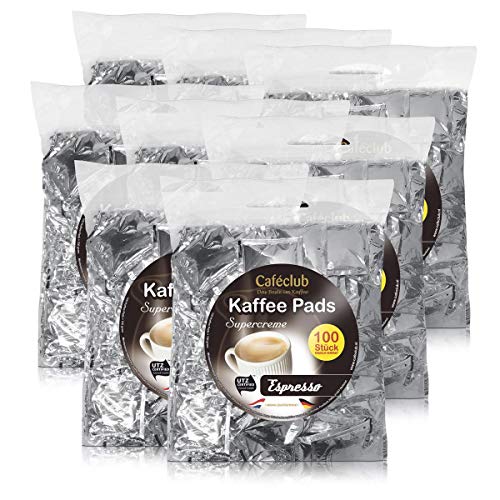 Cafeclub Supercreme Espresso KaffeePads Megabeutel 8x100 Stuck