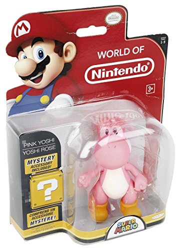 Nintendo Figur (10cm) W3 - Yoshi (pink) mit Ei