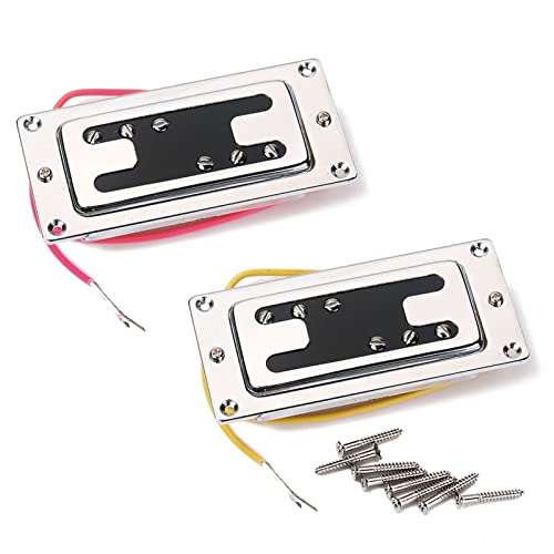 ZENGXUE Mini-Stil-Zwei-Linie E-Gitarren-Humbucker-Pickup Mit Montageschrauben Für Gitarre-Zubehör Humbucker Tonabnehmer Set