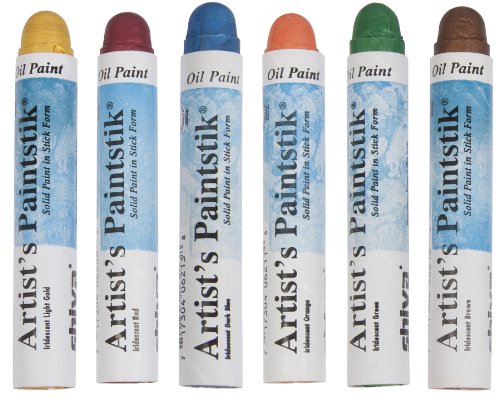 Jack Richeson Shiva Öl Paintstik, irisierendes Primär Farben, Set von 6