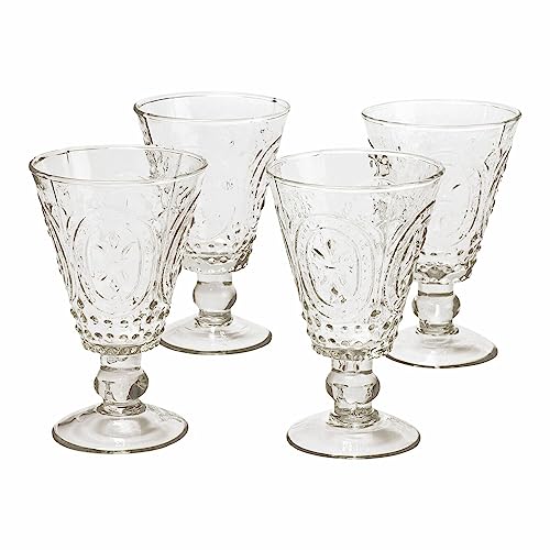 LOBERON® Weingläser 4er Set Sarton, Glas, H/Ø ca. 15.5/9 cm, klar