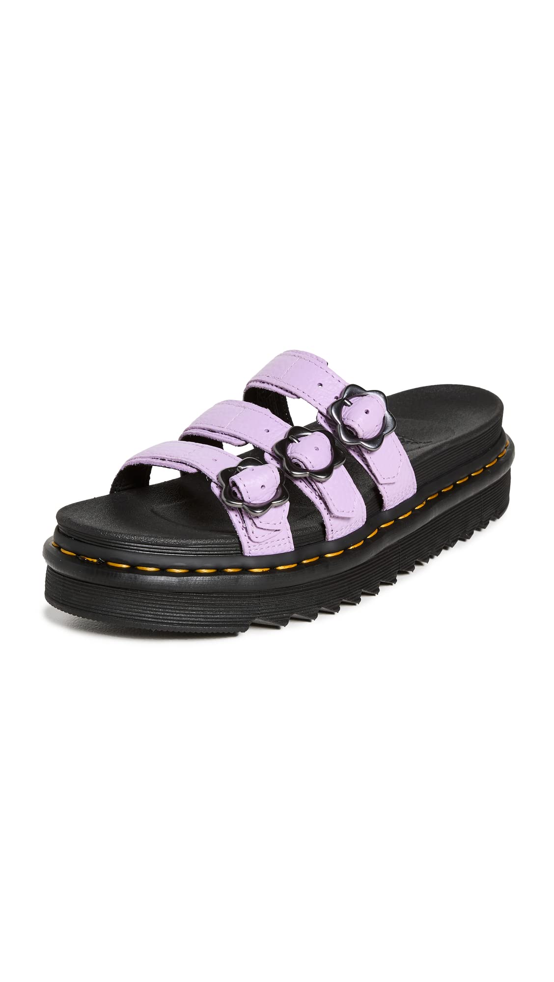 DR. MARTENS Damen Blaire Slide FLWR Sandals, Lilac Milled Nappa, 38 EU