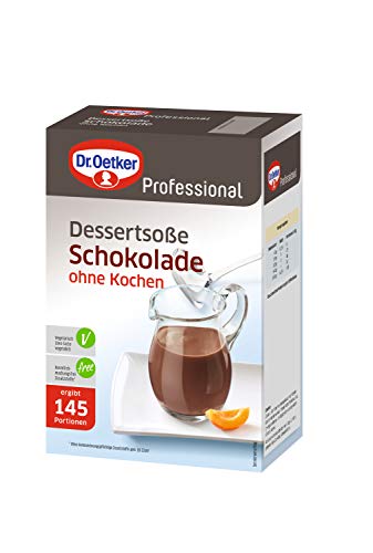 Dr. Oetker Professional Dessertsoße Schokolade ohne Kochen, Soßenpulver in 1 kg Packung