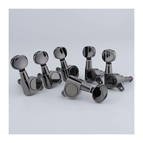 Gitarren Stimmwirbel Tuner Machine Heads Mini Oval Tuner Für NS Rauchige Farbe (Color : 6R)