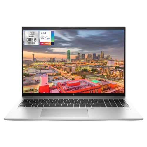 HP Elitebook 860 G10 Laptop, 16" WUXGA IPS Display, 12th Gen Intel Core i5-1335U, 64 GB DDR5 RAM, 4 TB PCIe SSD, Intel Iris Xe, Fingerprint Reader, QWERTZ Tastatur, Windows 11 Pro, Silber