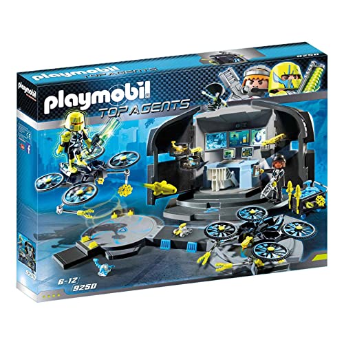 Playmobil Konstruktionsspielsteine "Dr Drone's Command Center (9250) Top Agents"
