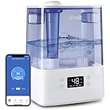 LEVOIT 6L Luftbefeuchter für Große Räume Schlafzimmer bis 47m², 60H Laufzeit Top-Fill Humidifier Raumluftbefeuchter, 26dB leiser Raumbefeuchter, APP & Alexa Steuerung für Kinderzimmer Pflanzen Baby