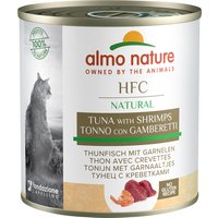 Sparpaket Almo Nature HFC Natural 24 x 280 g - Thunfisch & Garnelen