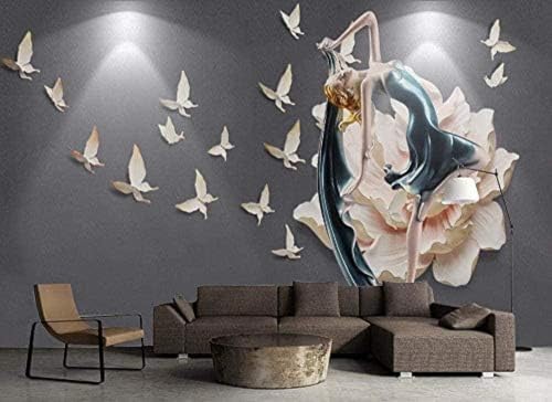 Blume Der Tänzerin 3D Tapeten Wanddekoration Fototapete Sofas Wohnzimmer Wandbild Schlafzimmer-300cm×210cm