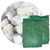 Zeolith Filterset (25 kg Zeolith und 2 Filtersäcke) von Schicker Mineral für Ihren Gartenteich, ideal geeignet als Wasseraufbereiter (8,0-16,0 mm)