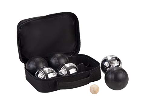 Engelhart - 010207 - Boules-Set, 6-Teilig, Schwarz/Silber - Boules - Spiele - Gartenspiele, Spiele Im Freien