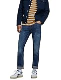 Herren Jack & Jones Jeans Tim Straight Legs Slim Fit Flat Front Tim ORIGINAL, Farben:Dunkelblau-2, Größe Jeans:36W / 34L