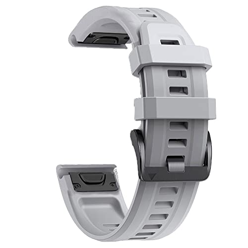 OPKDE Uhrenarmband für Garmin Fenix 7S 6S 6SPro 5S 5SPlus, 20 mm, Silikon, Rotgold, Stahlschnalle, Schnellverschluss, Easyfit-Armband, For Descent Mk2S, Achat