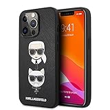 Karl Lagerfeld KLHCP13XSAKICKCBK Hülle für iPhone 13 Pro Max 6,7" schwarz Saffia