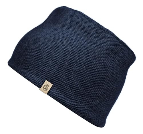 Roeckl Toque Strickmütze mit Kaschmir Mütze Damenmütze Wintermütze Wollmütze Skimütze (One Size - blau)