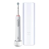 Oral-B PRO 3 3500 Elektrische Zahnbürste/Electric Toothbrush, mit 3 Putzmodi und visueller 360° Andruckkontrolle für Zahnpflege, Reiseetui, Geschenk für Sie/Ihn, weiß